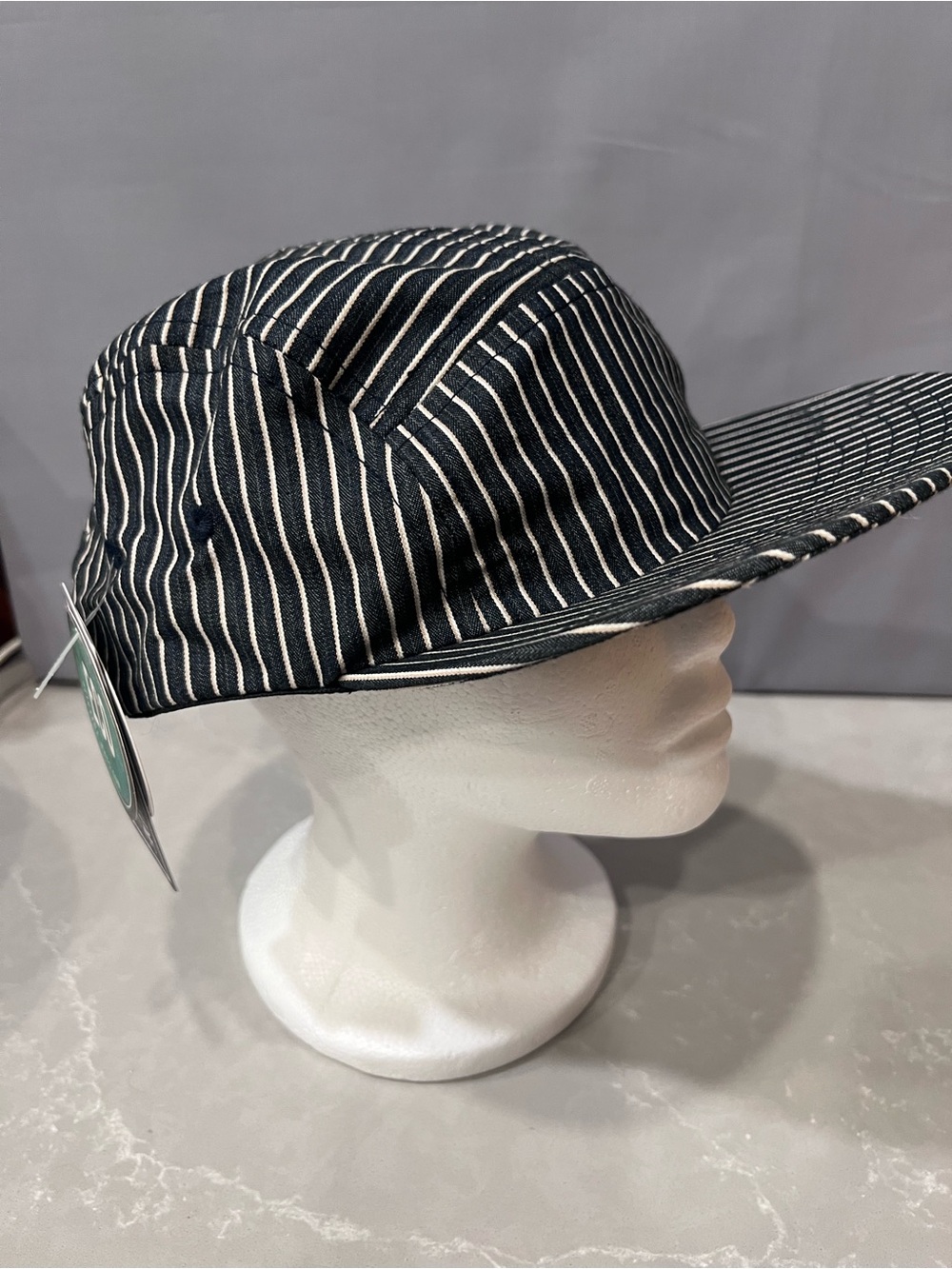 Men's Pinstripe Five-Panel Cap